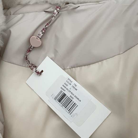 LoveShackFancy X Mark Miller real shearling puffer coat jacket NWT - Picture 3 of 5